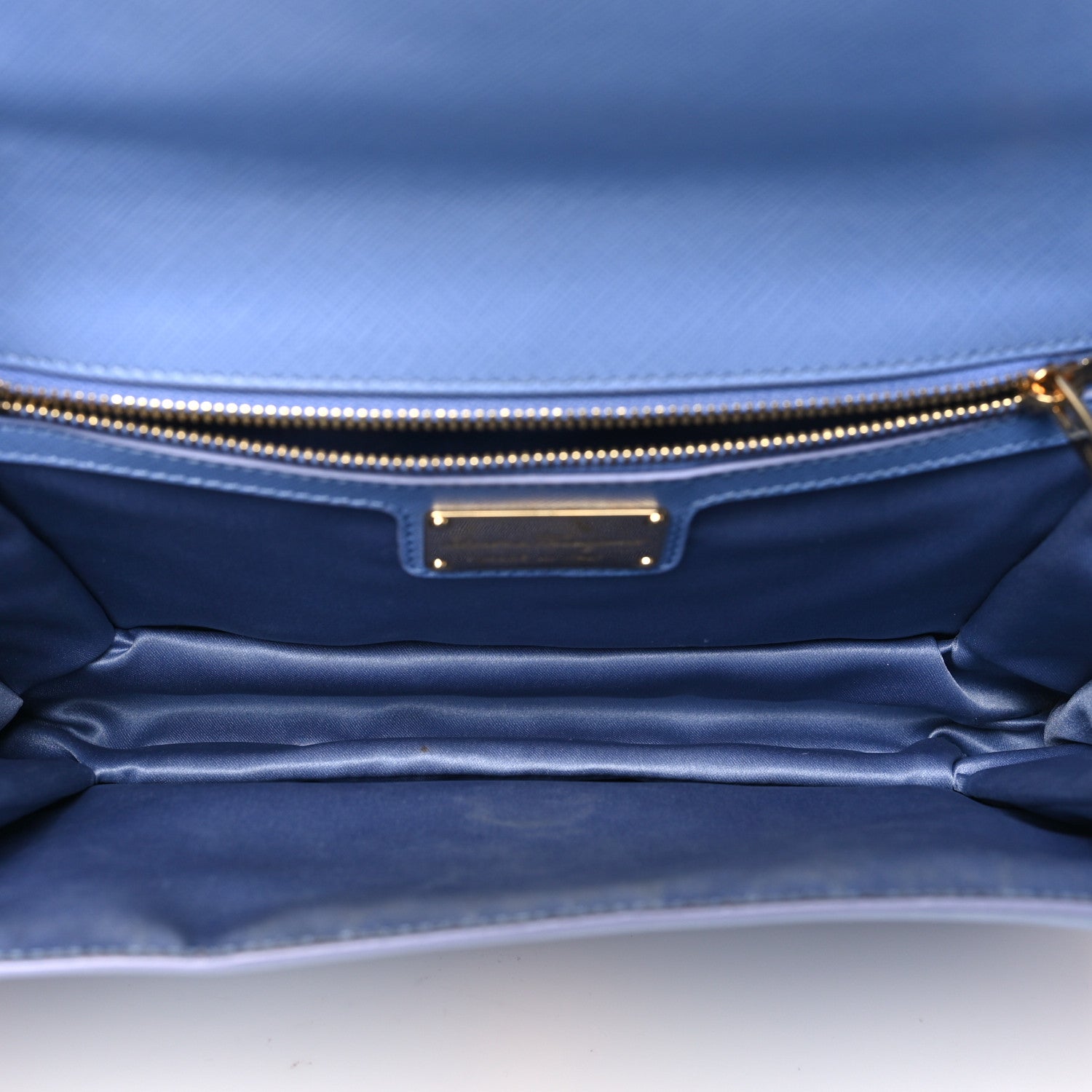 Salvatore Ferragamo Hammered Calfskin Vara Bow Chain Crossbody Blue 5 of 10