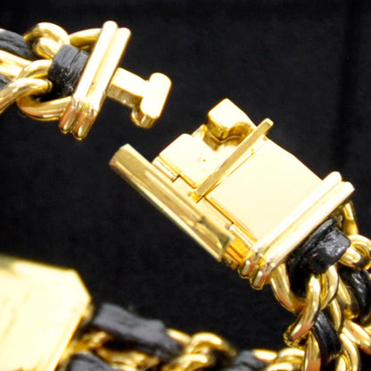 Chanel Stainless Steel Lambskin 20mm Chain Premiere Quartz Watch Gold L 6 of 6