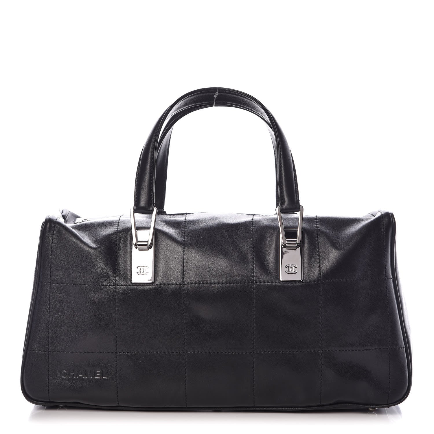 Chanel Lambskin Square Stitched Large Tote Black 1 of 9