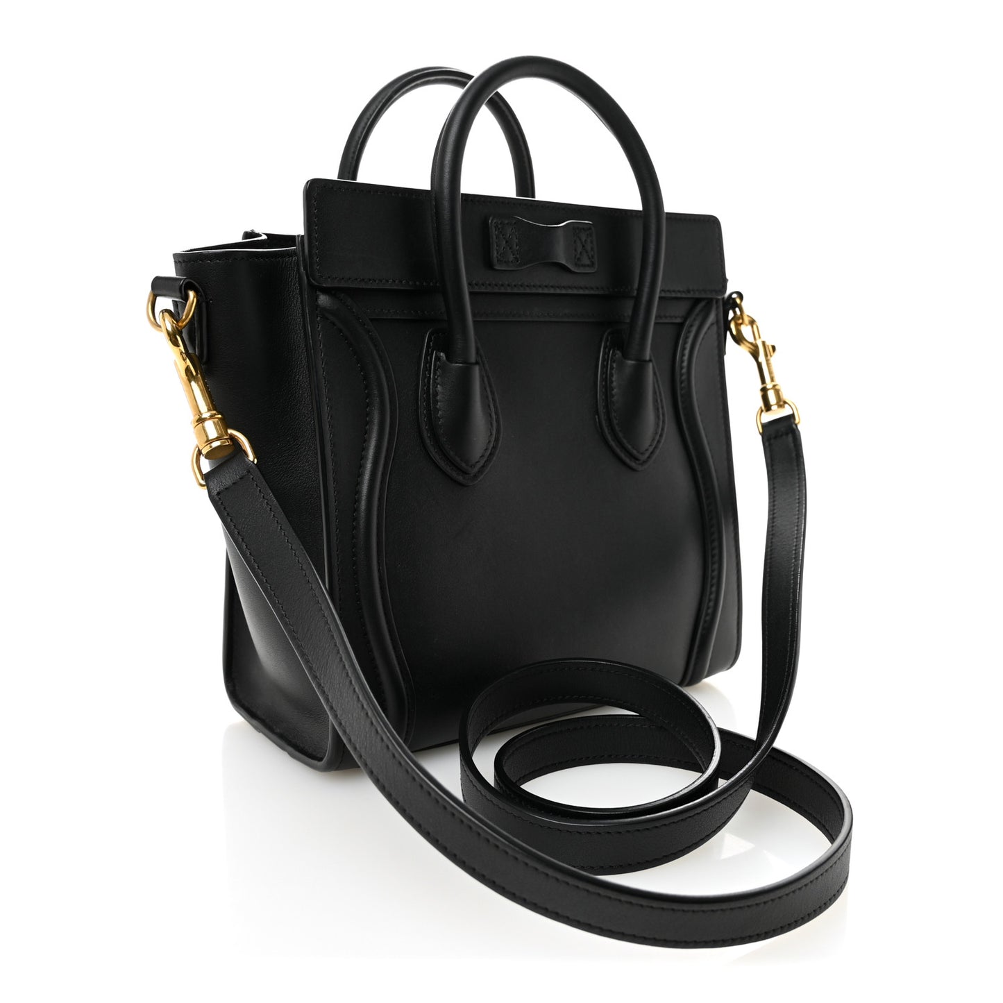 Smooth Calfskin Nano Luggage Black