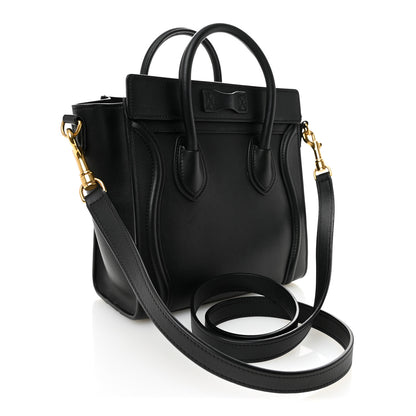 Celine Smooth Calfskin Nano Luggage Black 3 of 11