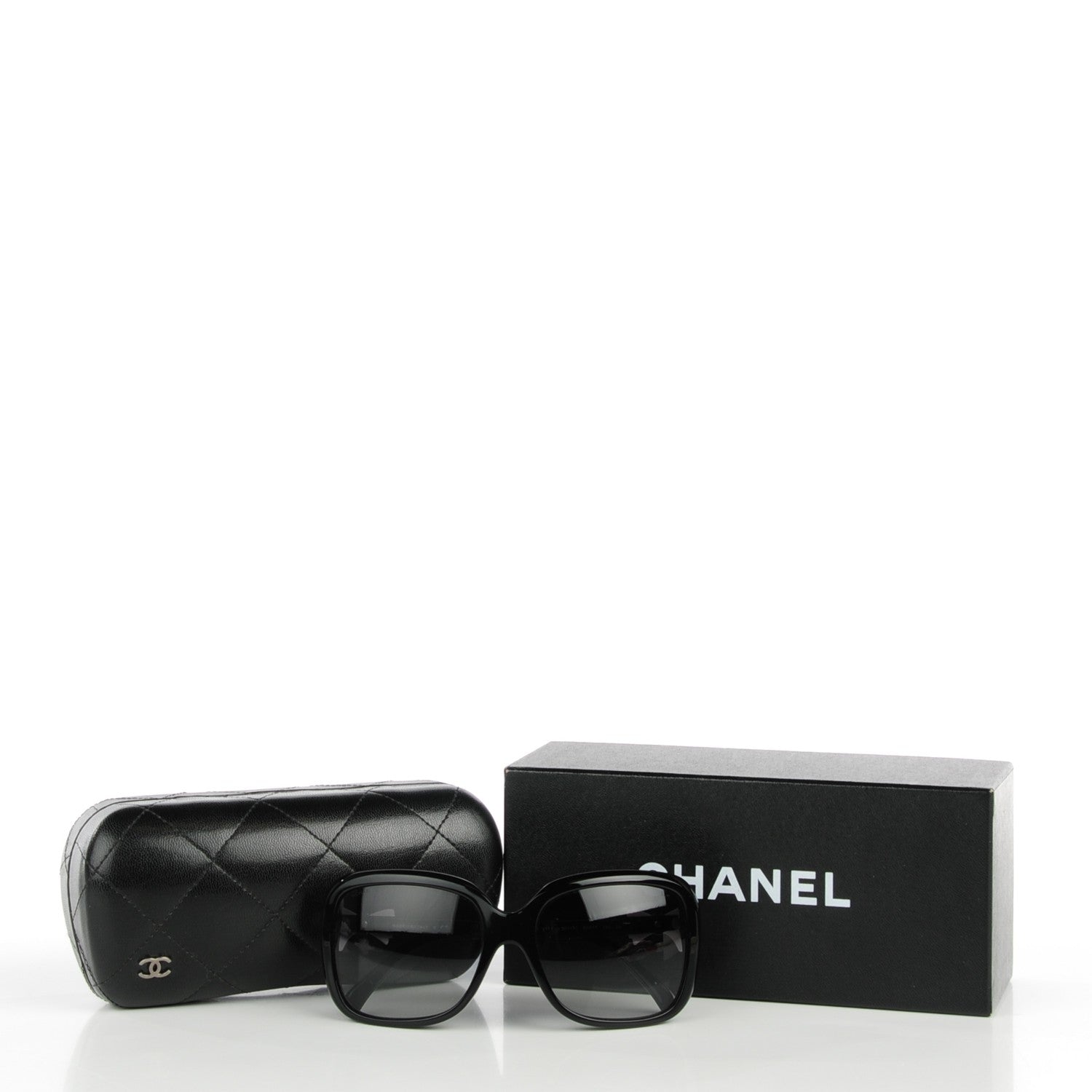 Chanel CC Bow Sunglasses 5171 Black White 6 of 7