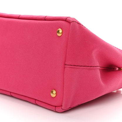 Prada Canapa Small Logo Tote Peonia 11 of 11