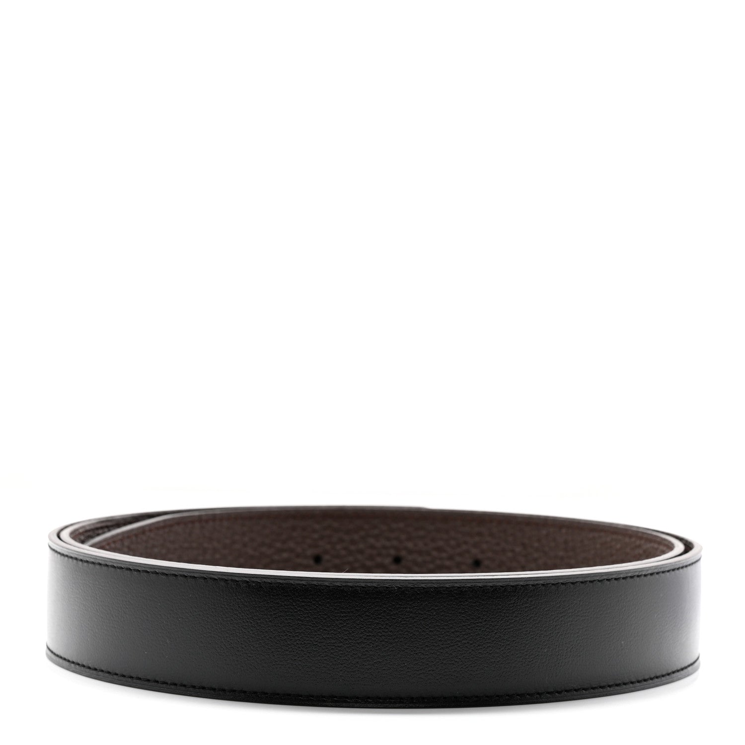 Hermes Box Togo 32mm Belt Strap 100 40 Black Chocolate 2 of 9