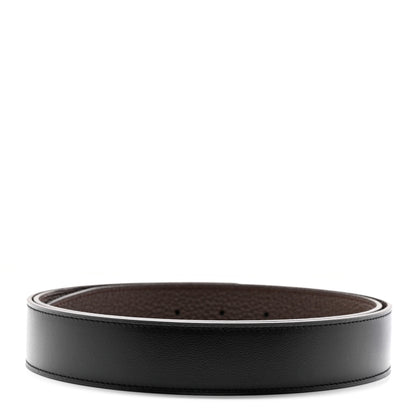 Hermes Box Togo 32mm Belt Strap 100 40 Black Chocolate 2 of 9