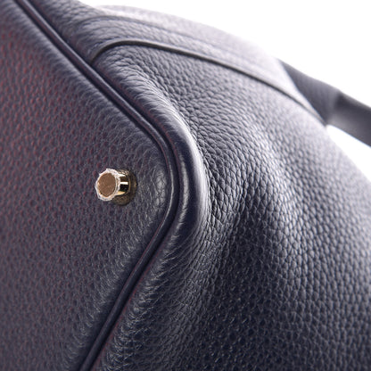 Hermes Taurillon Clemence Picotin Lock 18 PM Bleu Nuit 10 of 12