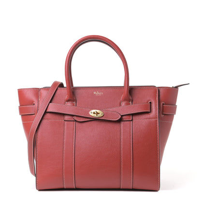 Mulberry Silky Calf Small Zipped Bayswater Red Ocre 1 of 5