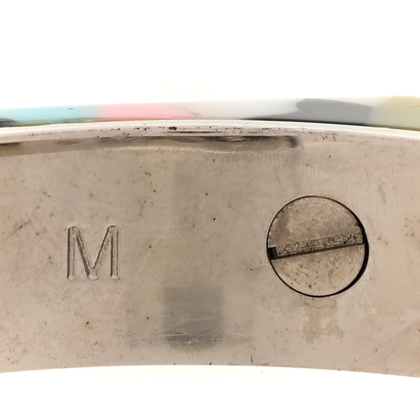 Resin FF Logo Cuff Bracelet M Multicolor