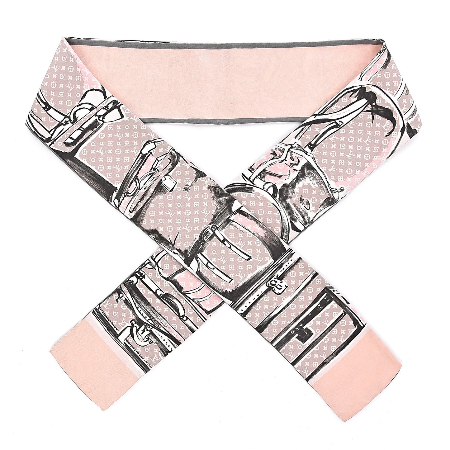 Silk Monogram Trunks Bandeau Rose Poudre
