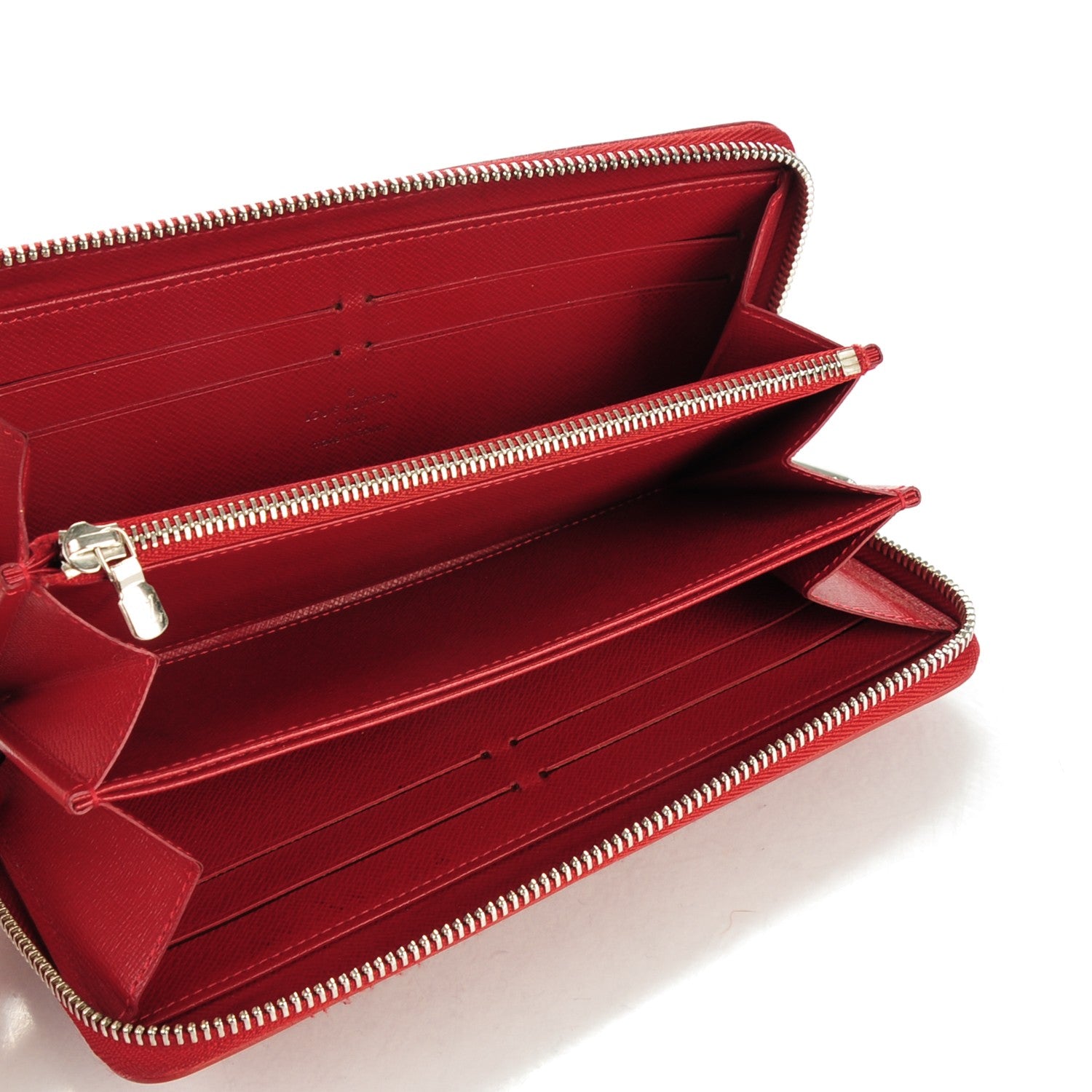 Louis Vuitton Epi Zippy Wallet Carmine 5 of 7