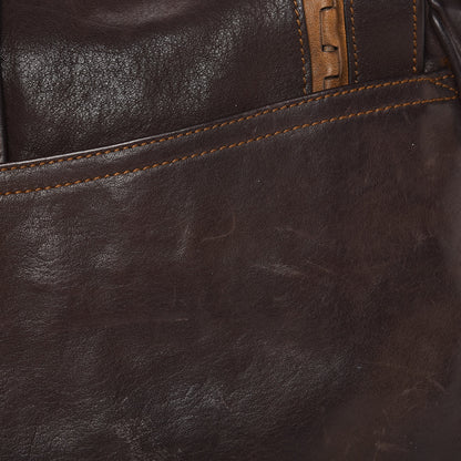 Christian Dior Calfskin Gaucho Double Saddle Bag Brown 13 of 13