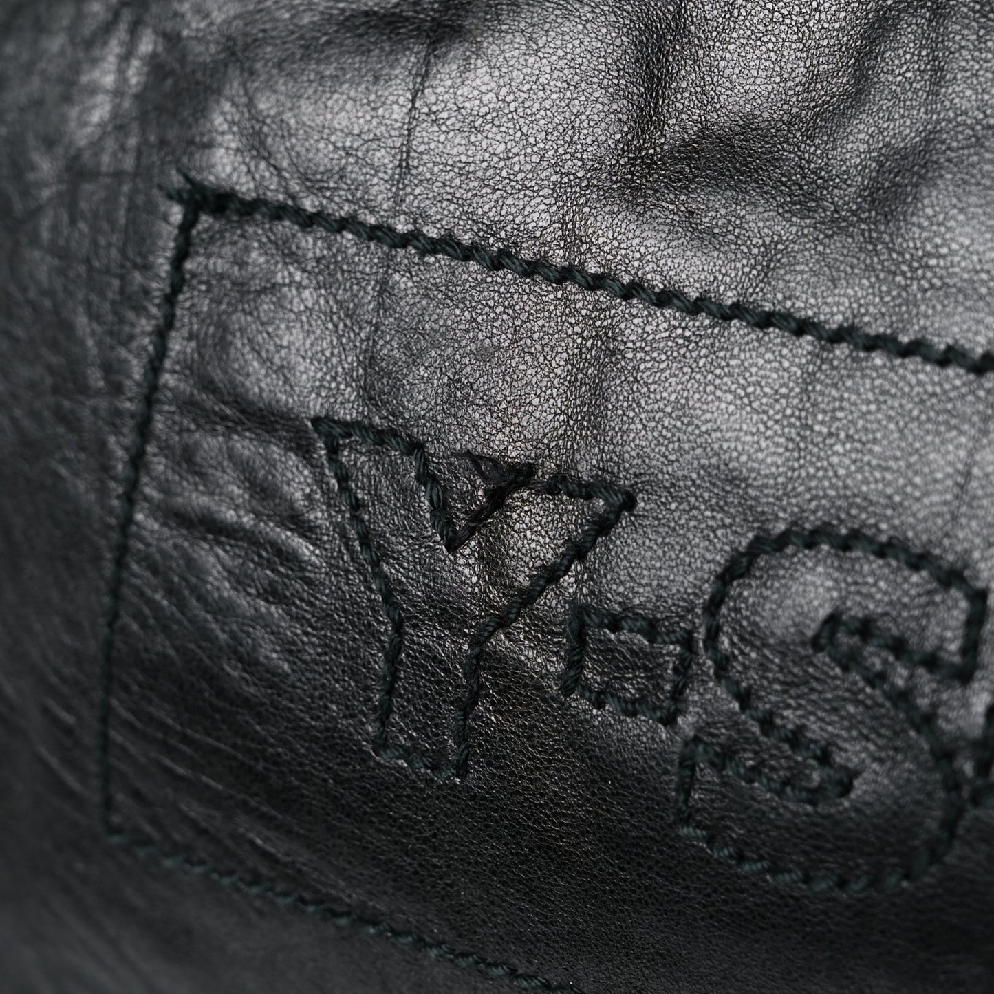 Calfskin Y Tote Black