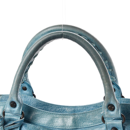 Balenciaga Agneau Classic Hardware City Bleu Paon 14 of 15