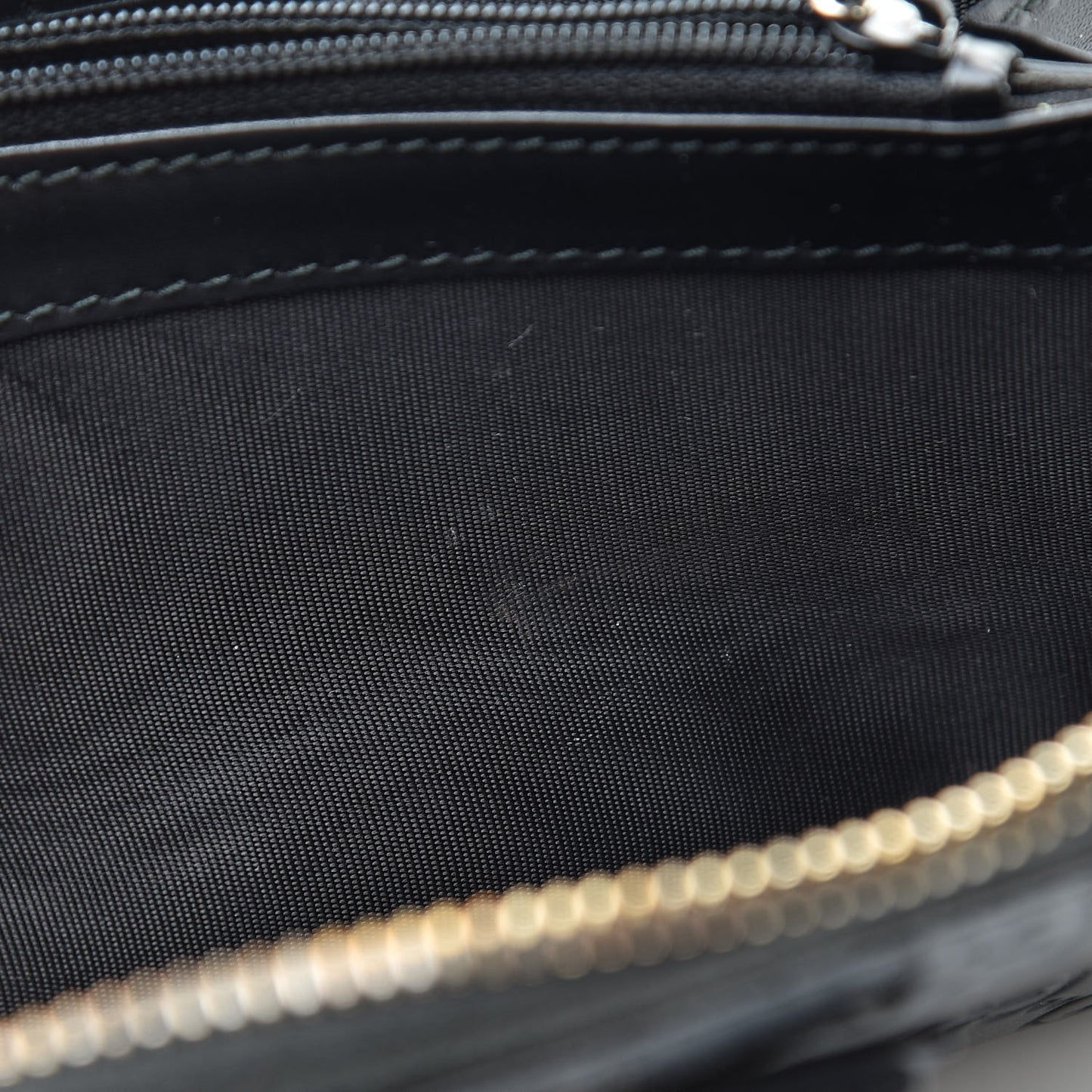 Guccissima Bow Zip Around Wallet Black