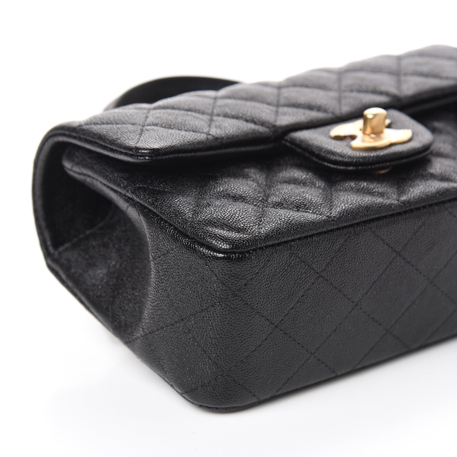 Chanel Caviar Quilted Mini Top Handle Rectangular Flap Black 9 of 10
