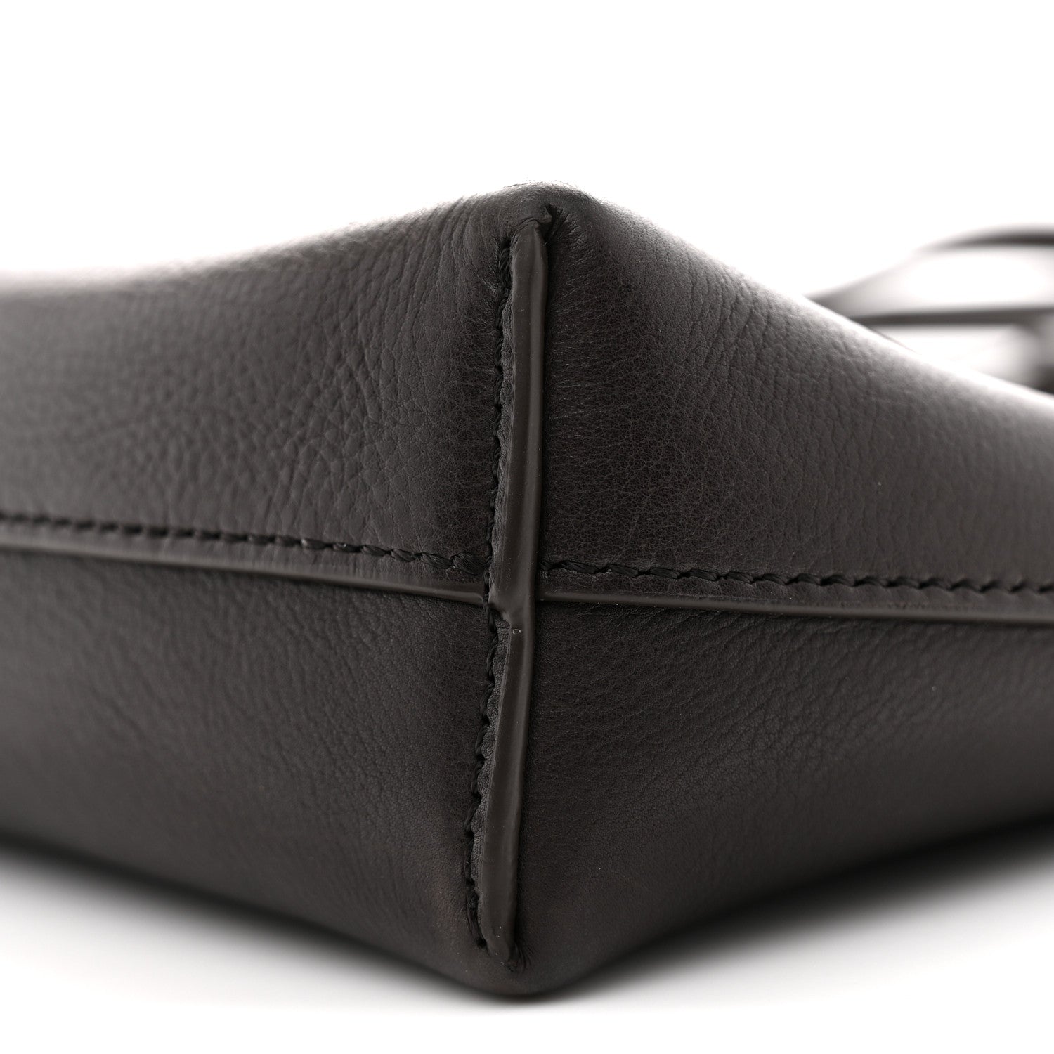 The Row Grained Calfskin Rene Crossbody Dark Brown 9 of 11