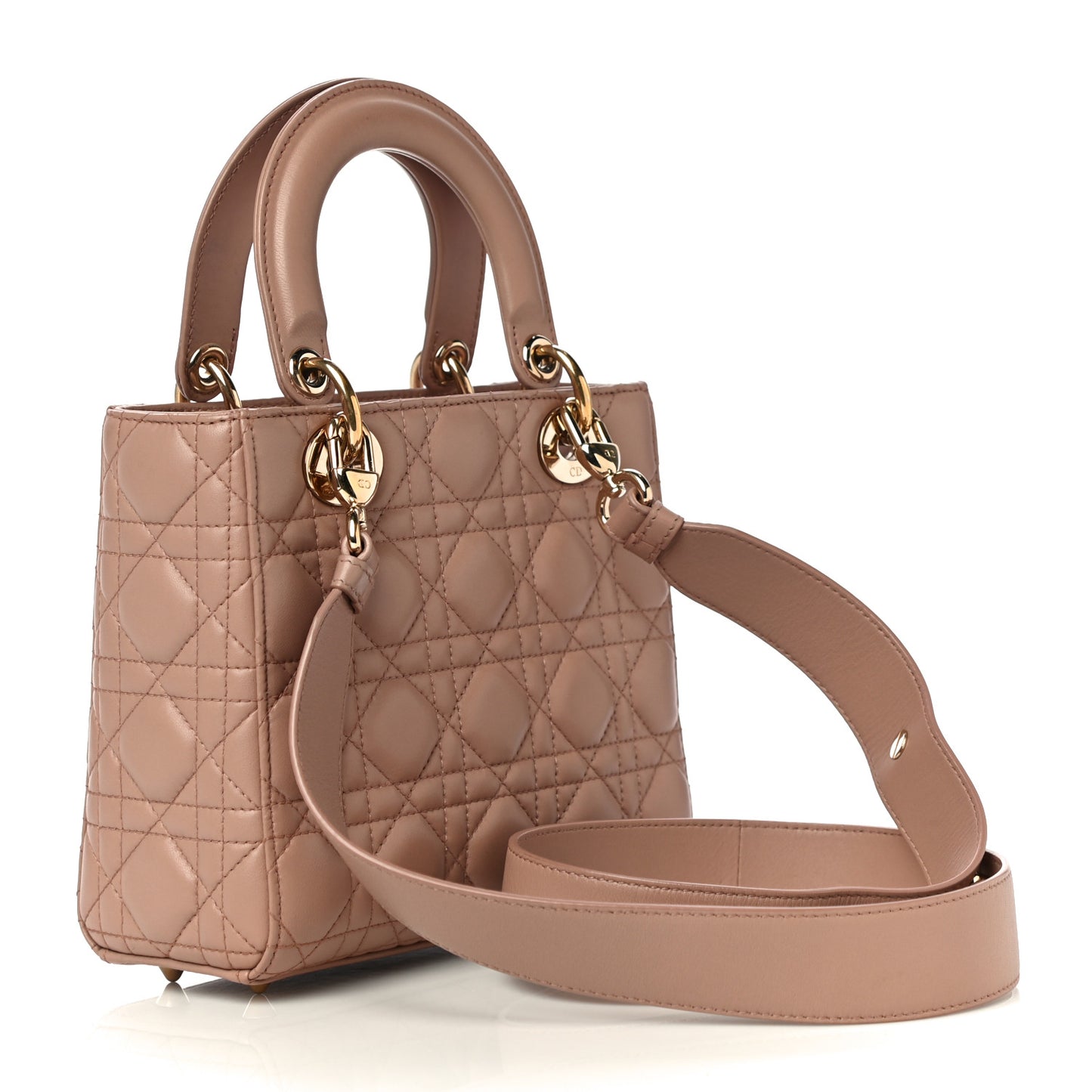 Lambskin Cannage Small Lady Dior Fard
