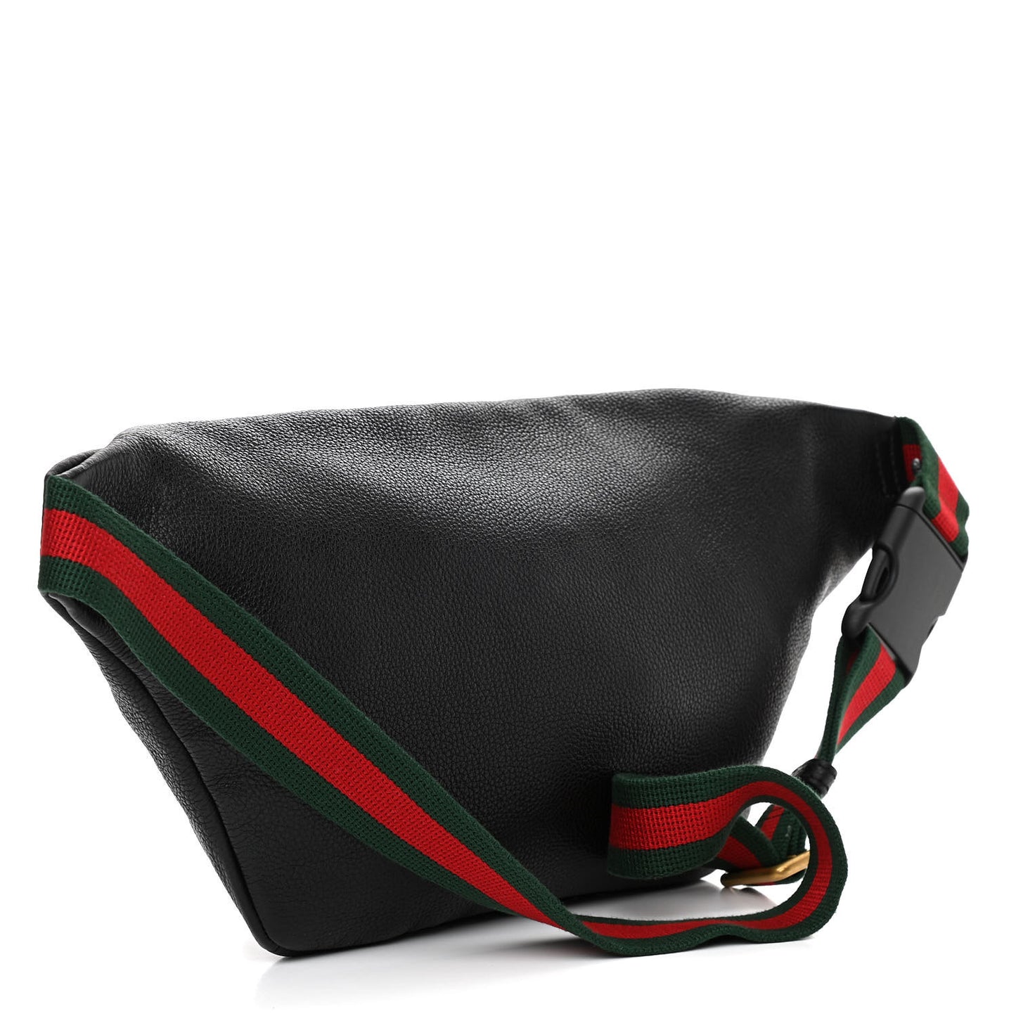 Grained Calfskin Logo Belt Bag Black