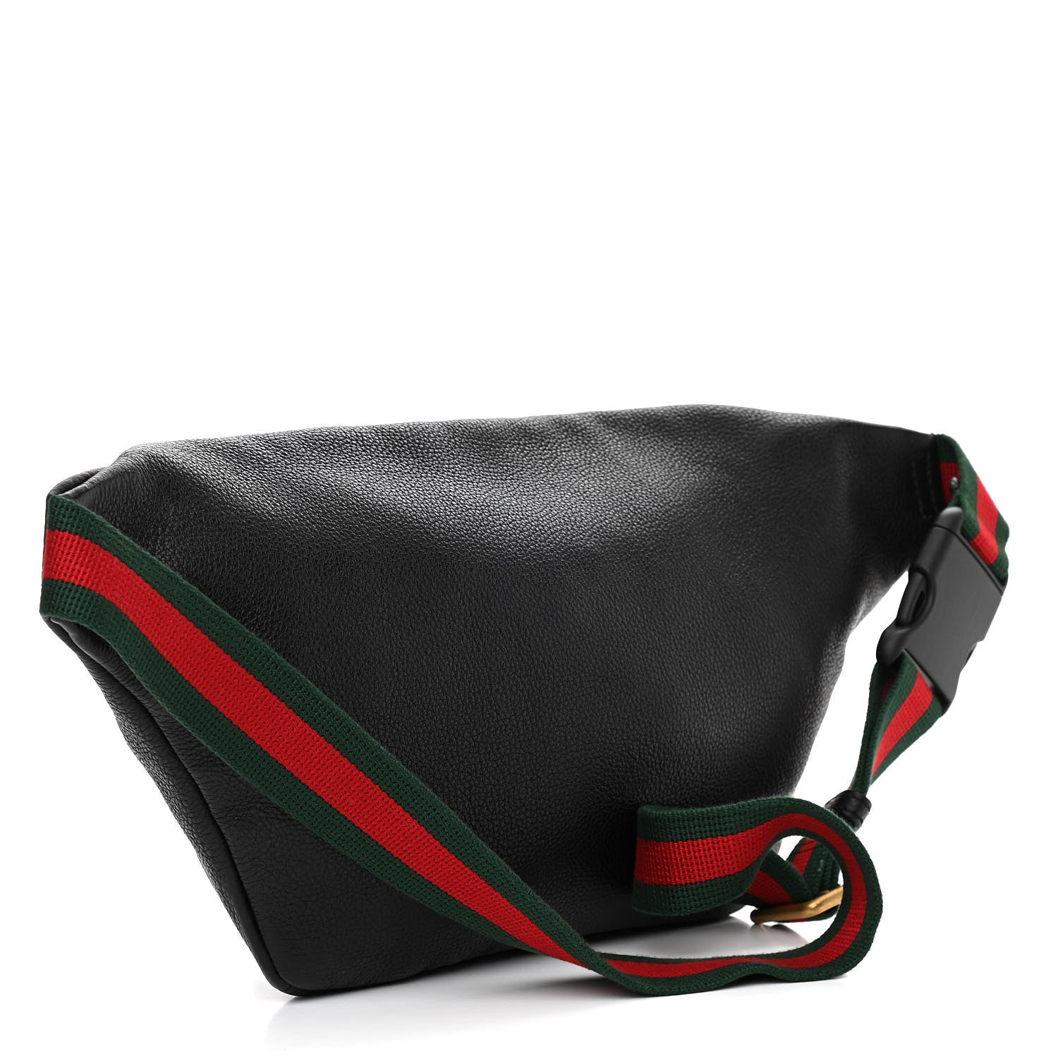 Gucci Grained Calfskin Logo Belt Bag Black 3 of 10