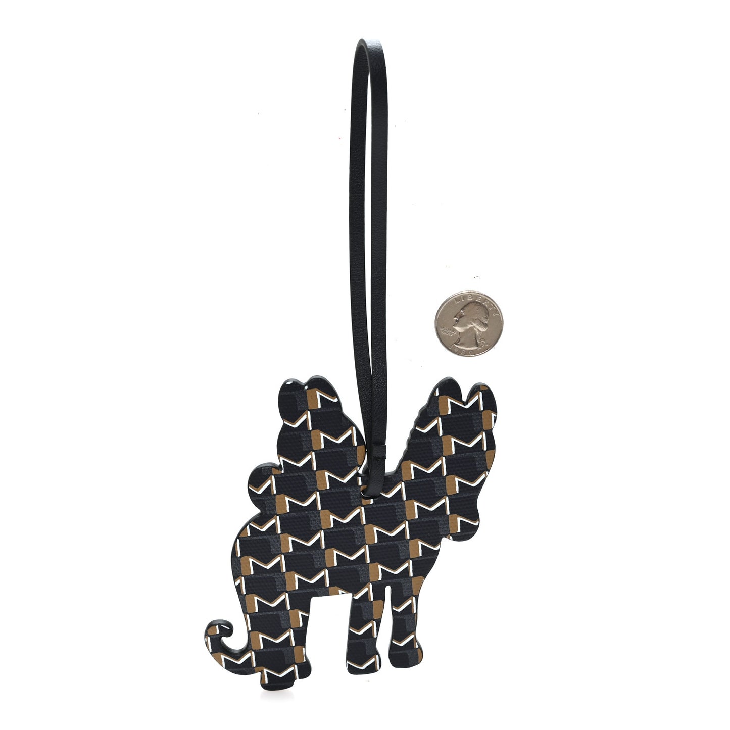 X KASING LUNG Calfskin Year Of The Horse Labubu Bag Charm Navy
