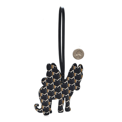 Moynat X KASING LUNG Calfskin Year Of The Horse Labubu Bag Charm Navy 2 of 4