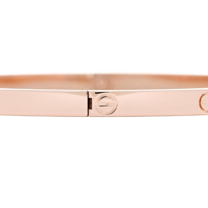 Cartier 18K Pink Gold Small LOVE Bracelet 19 5 of 8