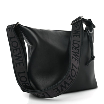 Loewe Supple Smooth Calfskin Jacquard Cubi Crossbody Bag Black 3 of 8