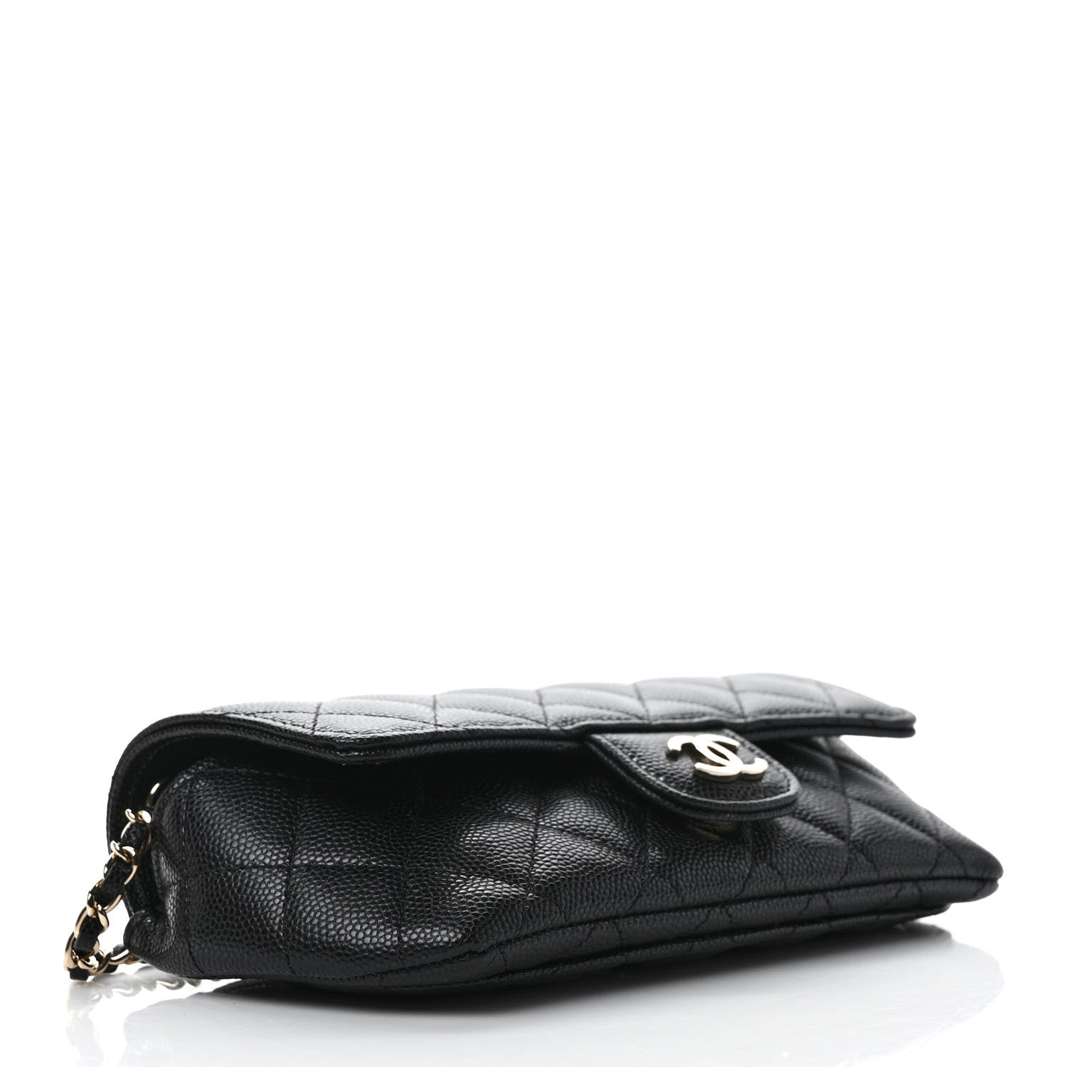 Chanel Caviar Quilted Glasses Case With Chain Black 4 of 11