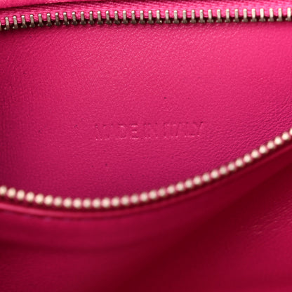 Balenciaga Shiny Calfskin Python Effect Small Hourglass Top Handle Bag Fuchsia Black 7 of 12