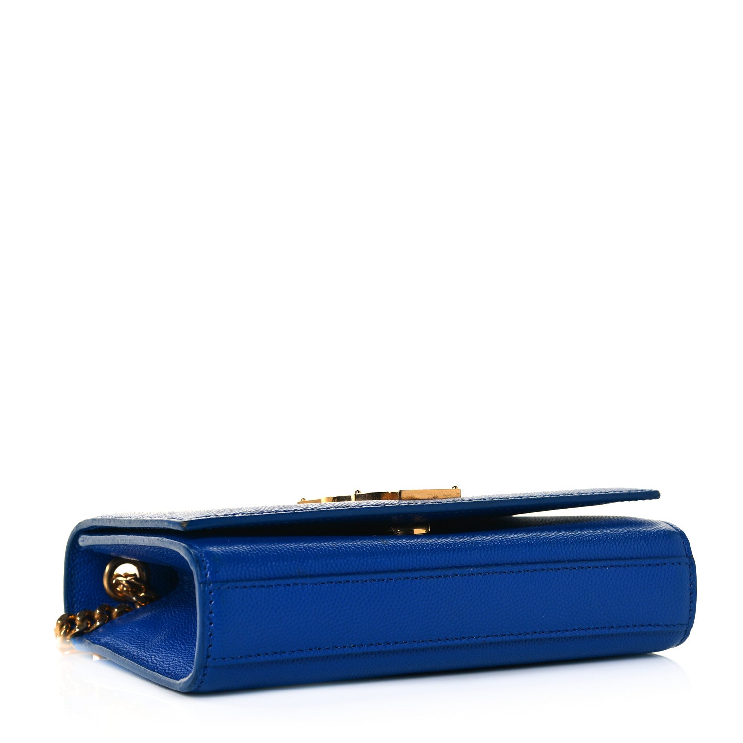 Saint Laurent Grain De Poudre Small Classic Monogram Kate Satchel Royal Blue 4 of 9