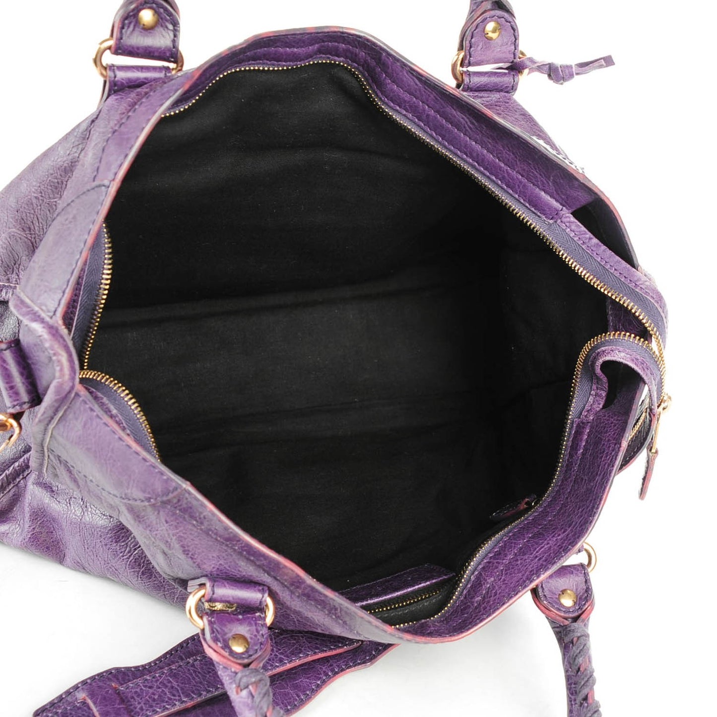 Agneau Giant 12 Rose Gold Hardware City Dark Violet