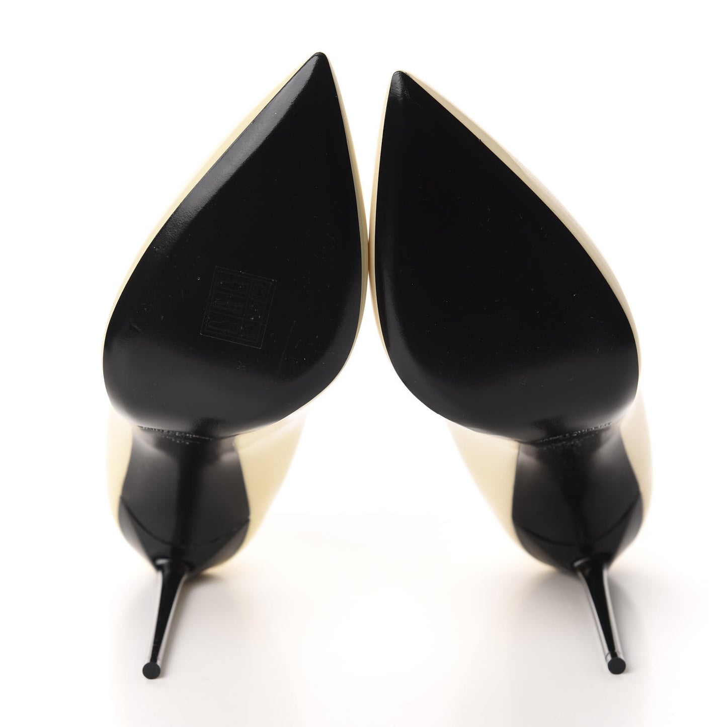 Patent Calfskin Teddy High Vamp 105 Pumps 39 Porcellana