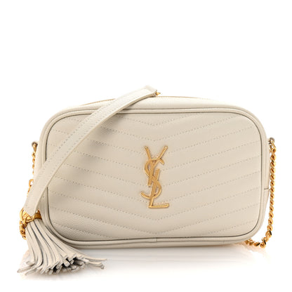 Saint Laurent Grain De Poudre Matelasse Monogram Mini Lou Camera Bag Crema Soft 1 of 10
