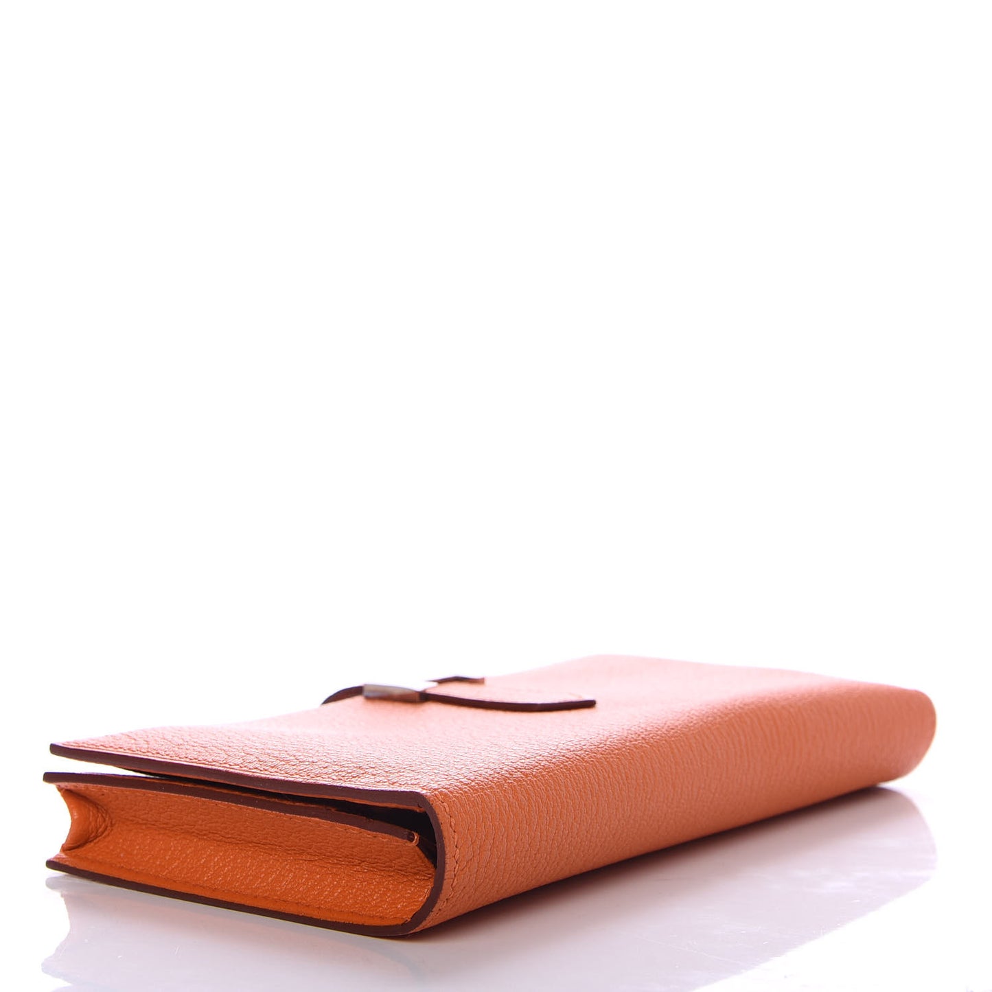 Chevre Mysore Bearn Gusset Wallet Orange