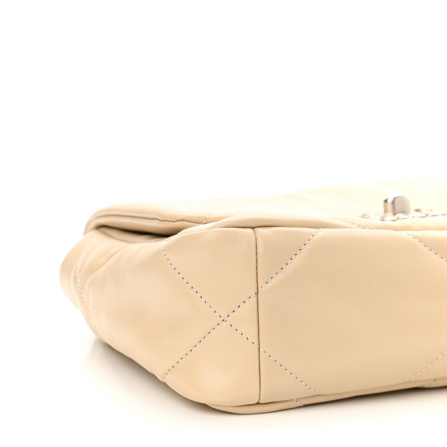 Chanel Lambskin Quilted Medium Chanel 19 Flap Beige 9 of 11