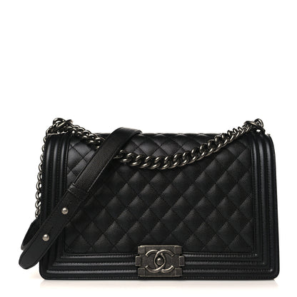 Chanel Caviar Quilted New Medium Boy Flap Black 1 of 9