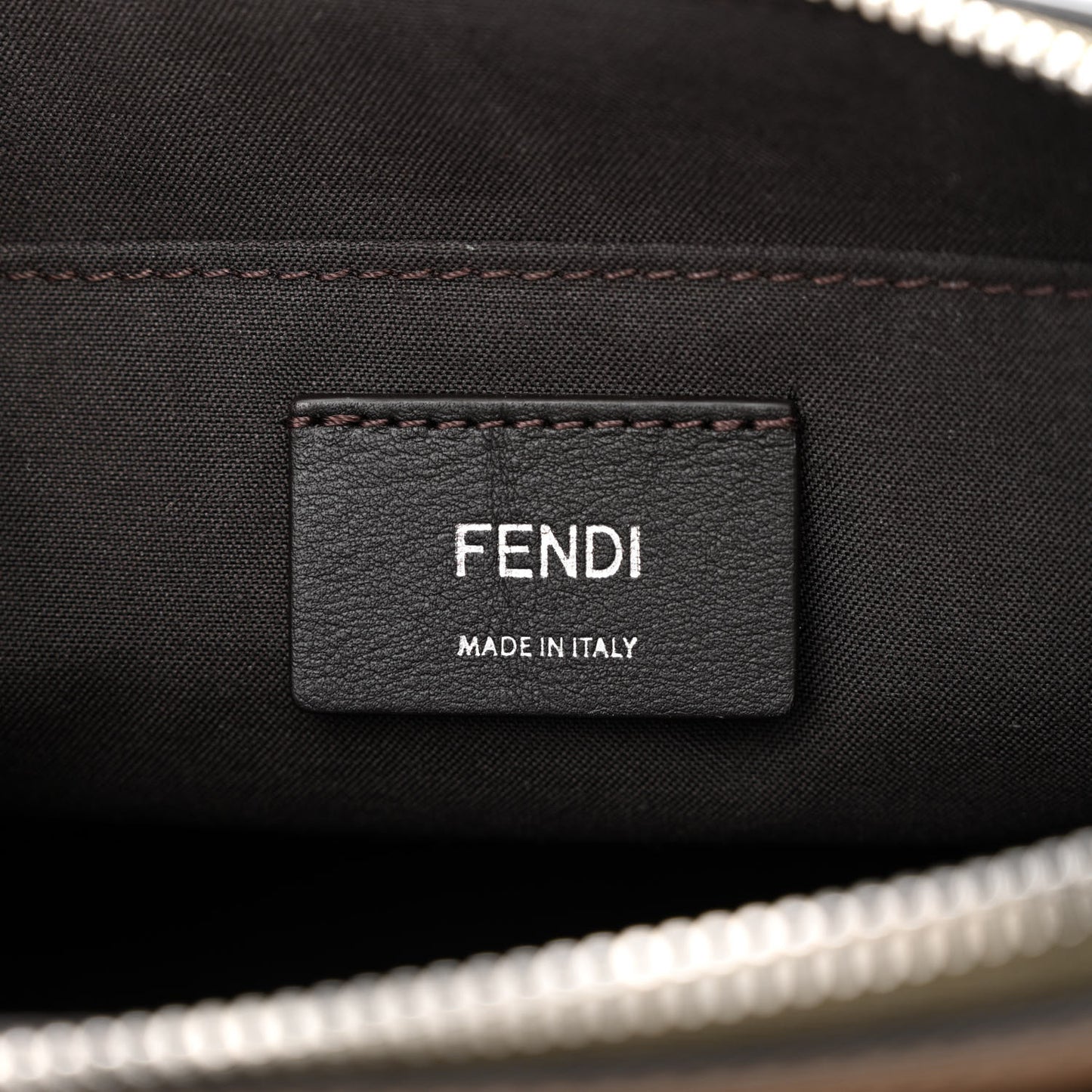 Vitello Dolce Bi-Color FF 1974 Embossed Mini By The Way Boston Bag Maya Black