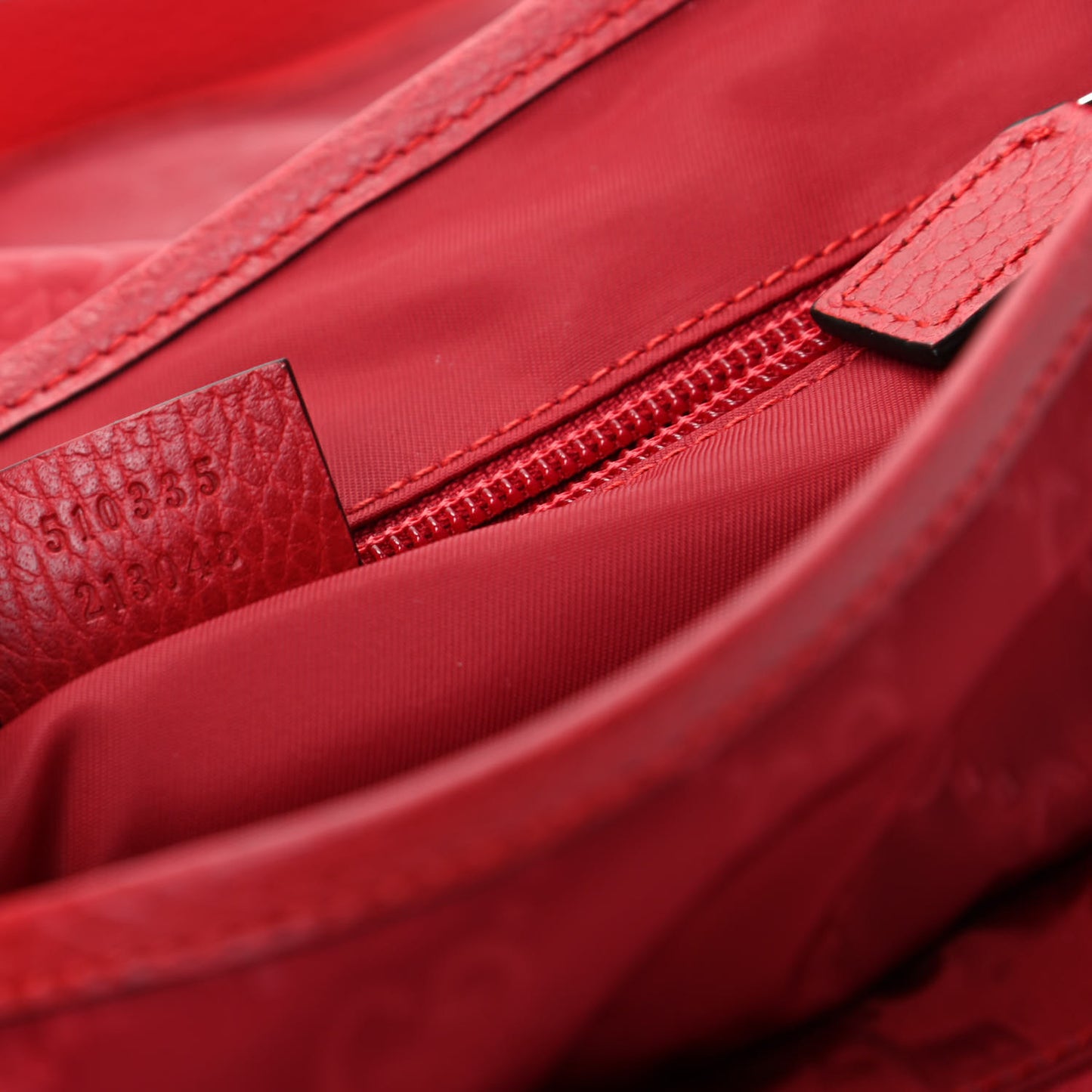 Nylon Monogram Double Buckle Flap Messenger Bag Vibrant Red