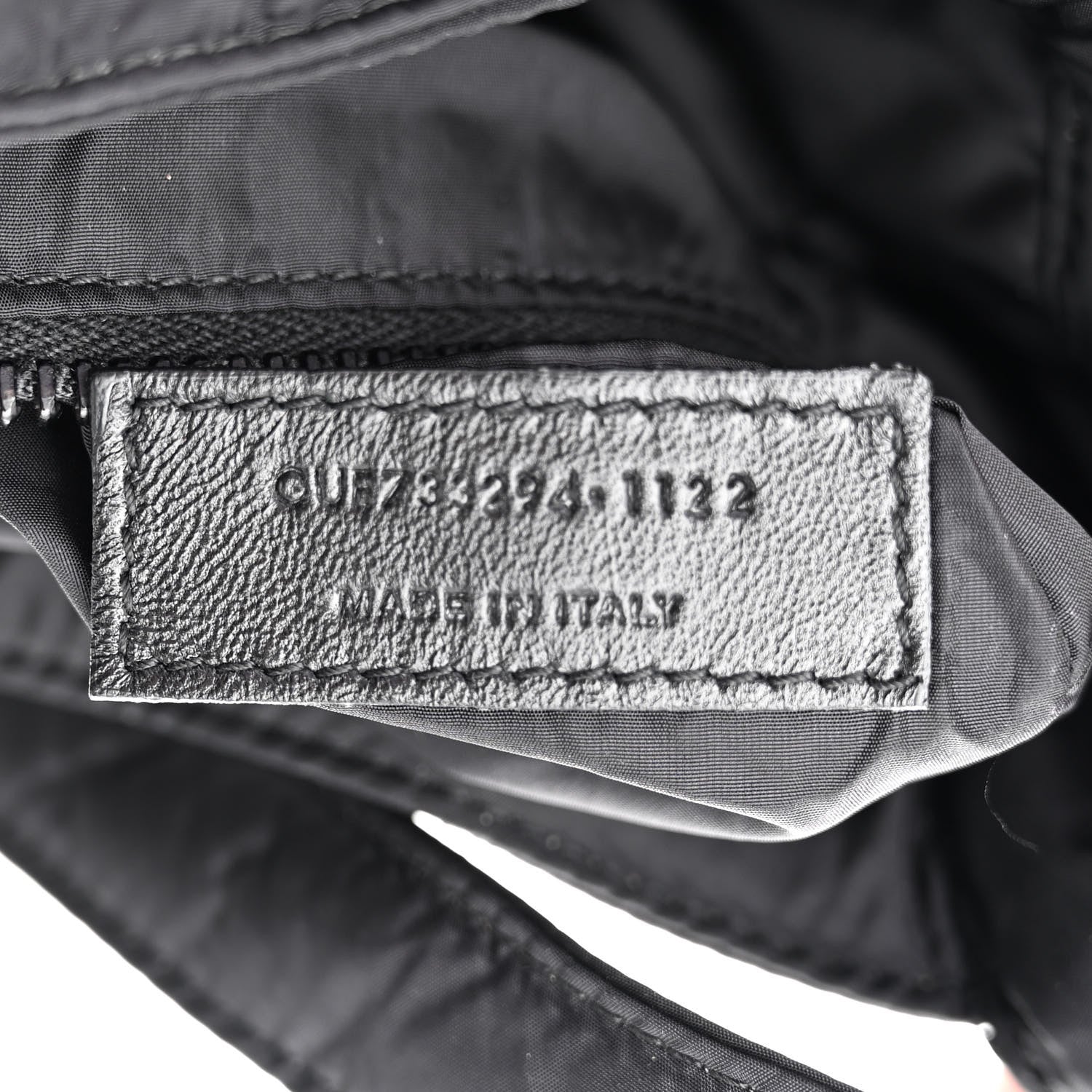Saint Laurent Econyl Nylon Le 5 A 7 Hobo Black White 7 of 10