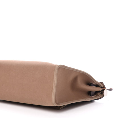 Hermes Vache Hunter Toile Herbag Zip 31 PM Etoupe Ebene 10 of 15