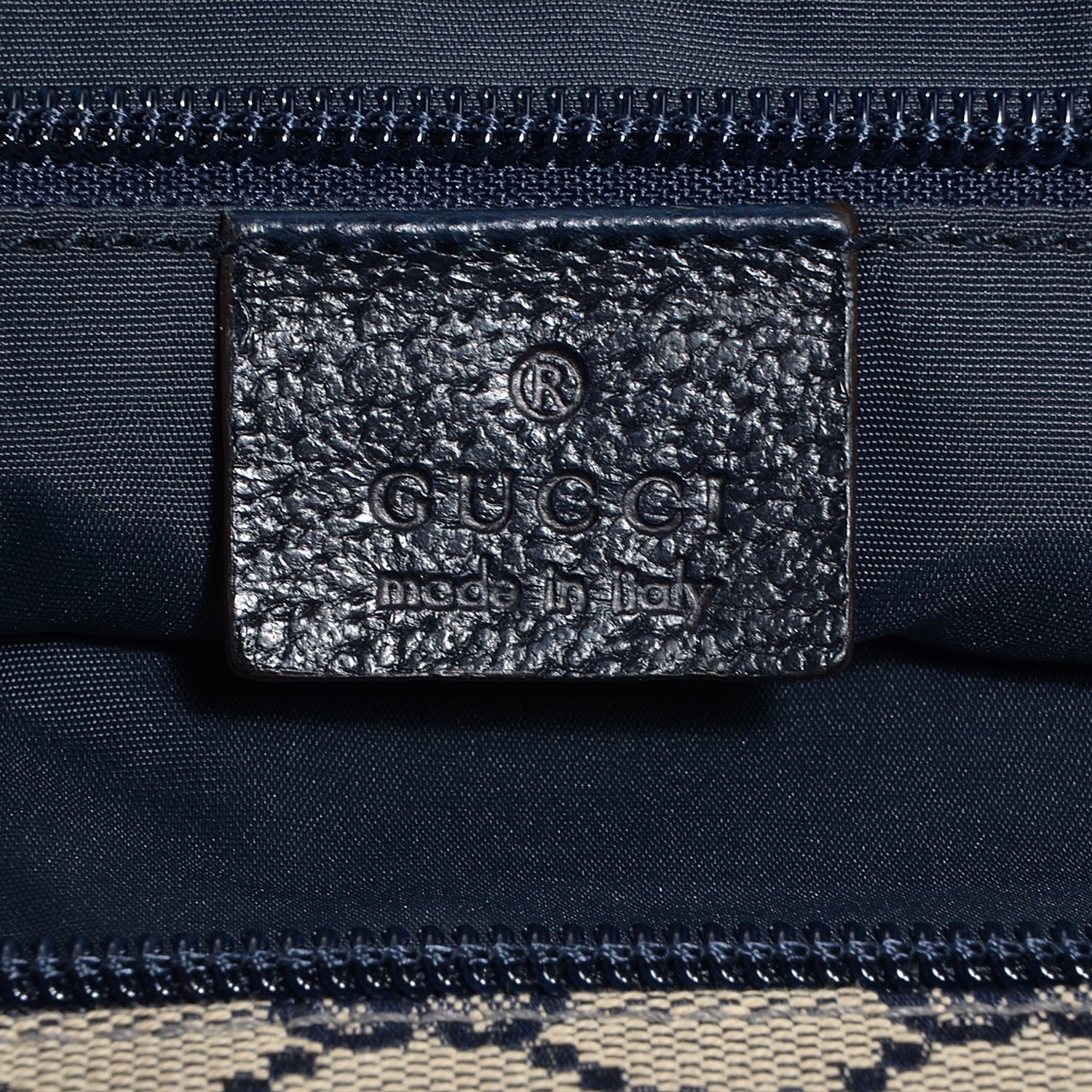 Gucci Monogram Web Large Diaper Tote Navy 6 of 8
