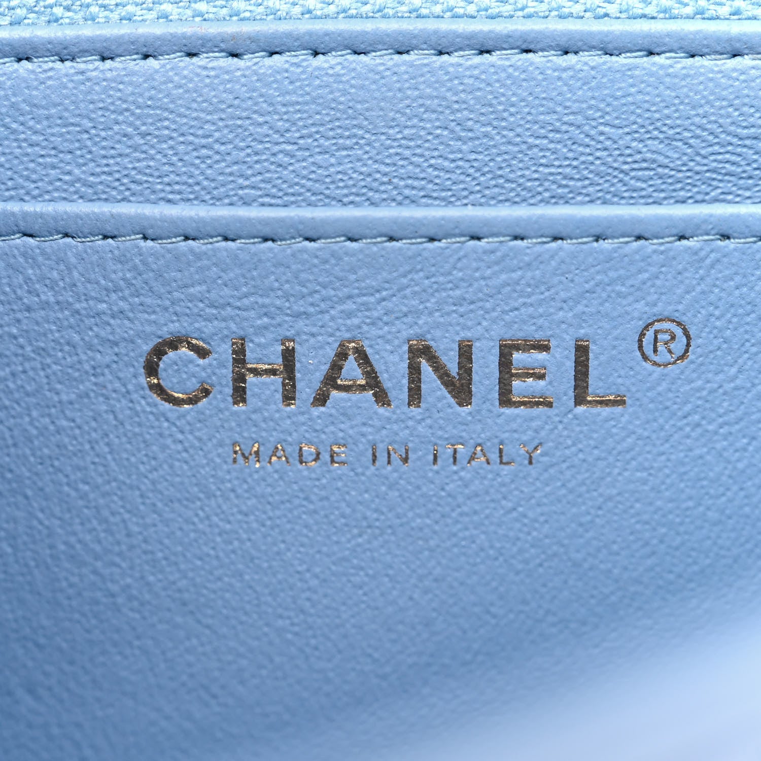 Chanel Lambskin Quilted Mini Rectangular Flap Light Blue 6 of 11