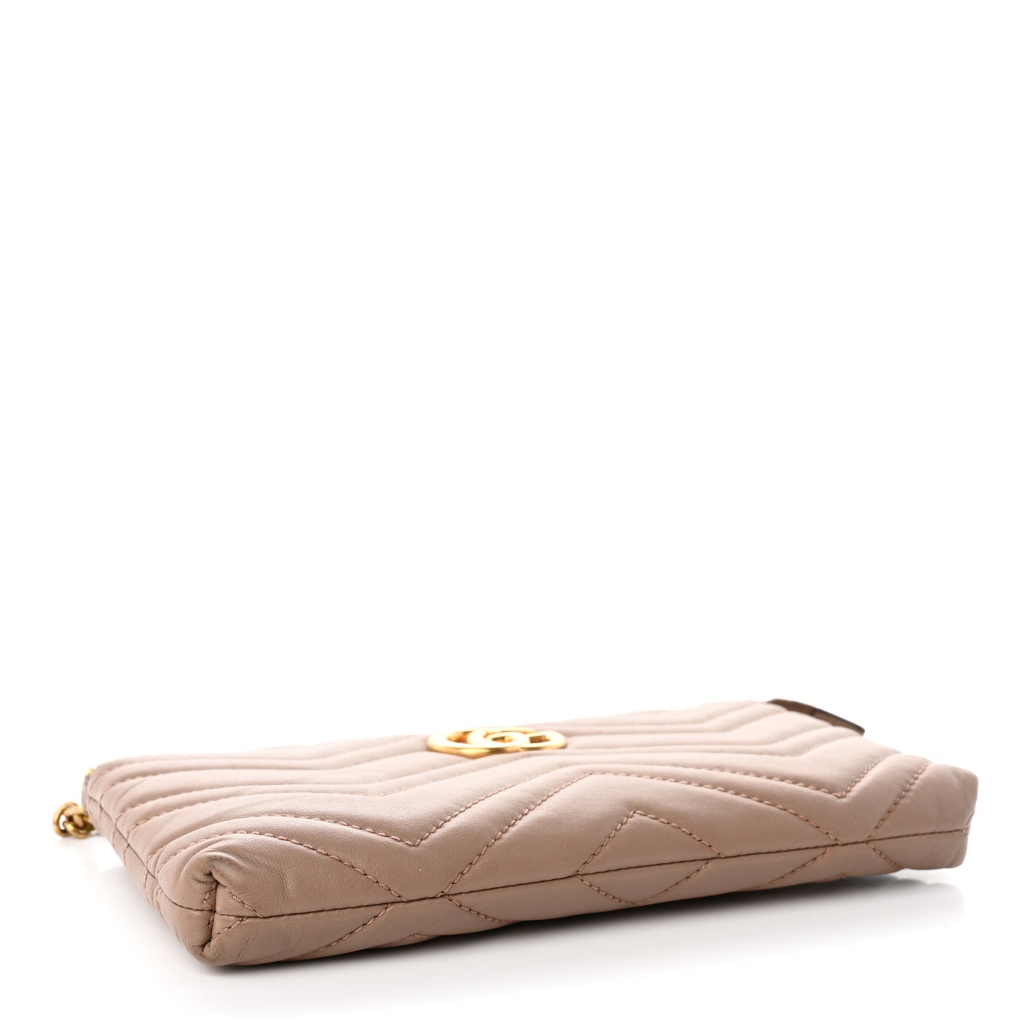 Calfskin Matelasse Mini GG Marmont Chain Bag Porcelain Rose