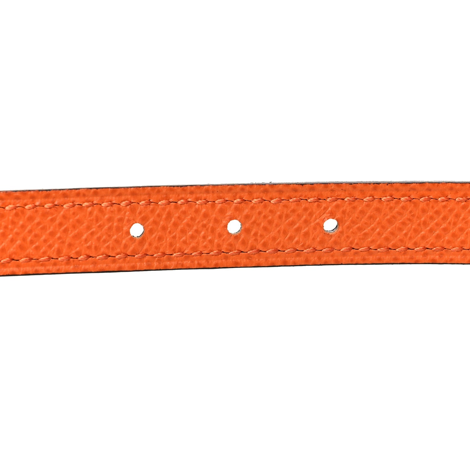 Hermes Swift Epsom 13mm Focus Belt H Belt 80 Black Orange 6 of 6