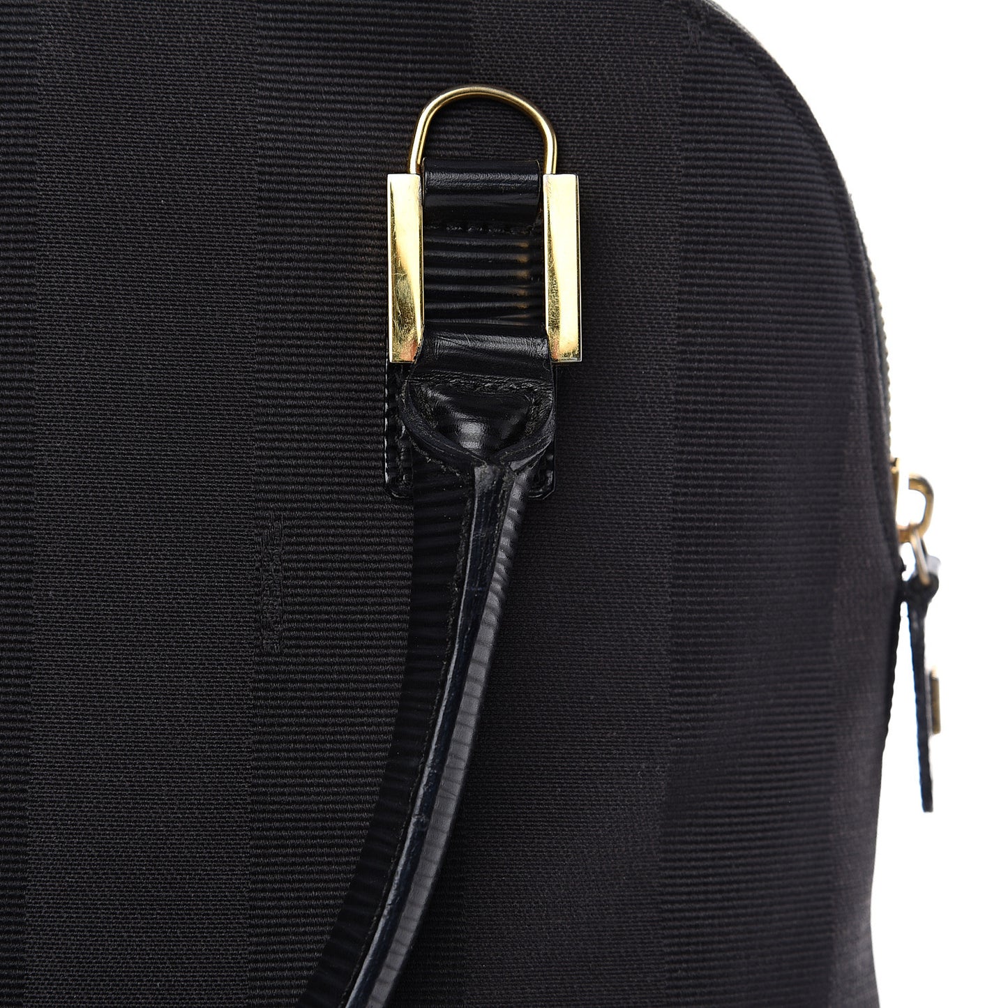 Pequin Textured Calfskin Tote Black