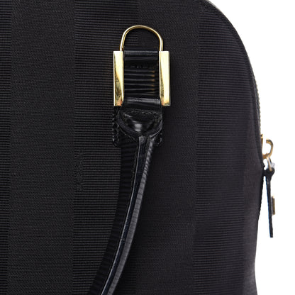 Fendi Pequin Textured Calfskin Tote Black 8 of 9