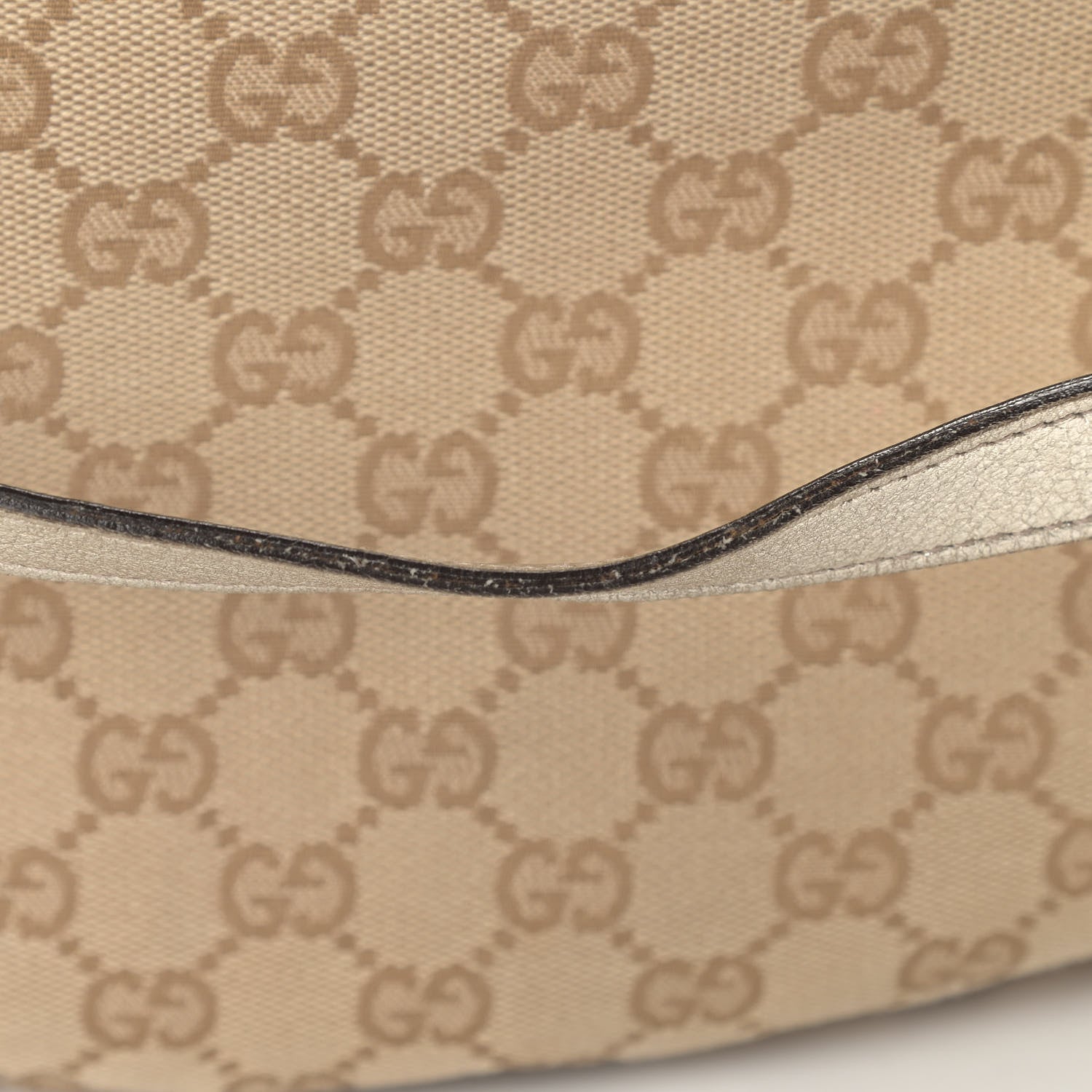 Gucci Monogram Medium Abbey Shoulder Bag Gold 10 of 12