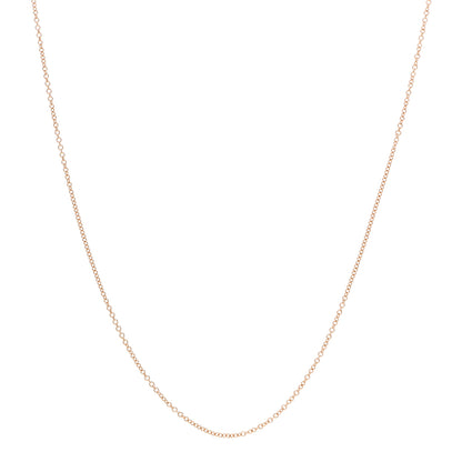 Tiffany 18K Rose Gold Chain Necklace 16" 1 of 5