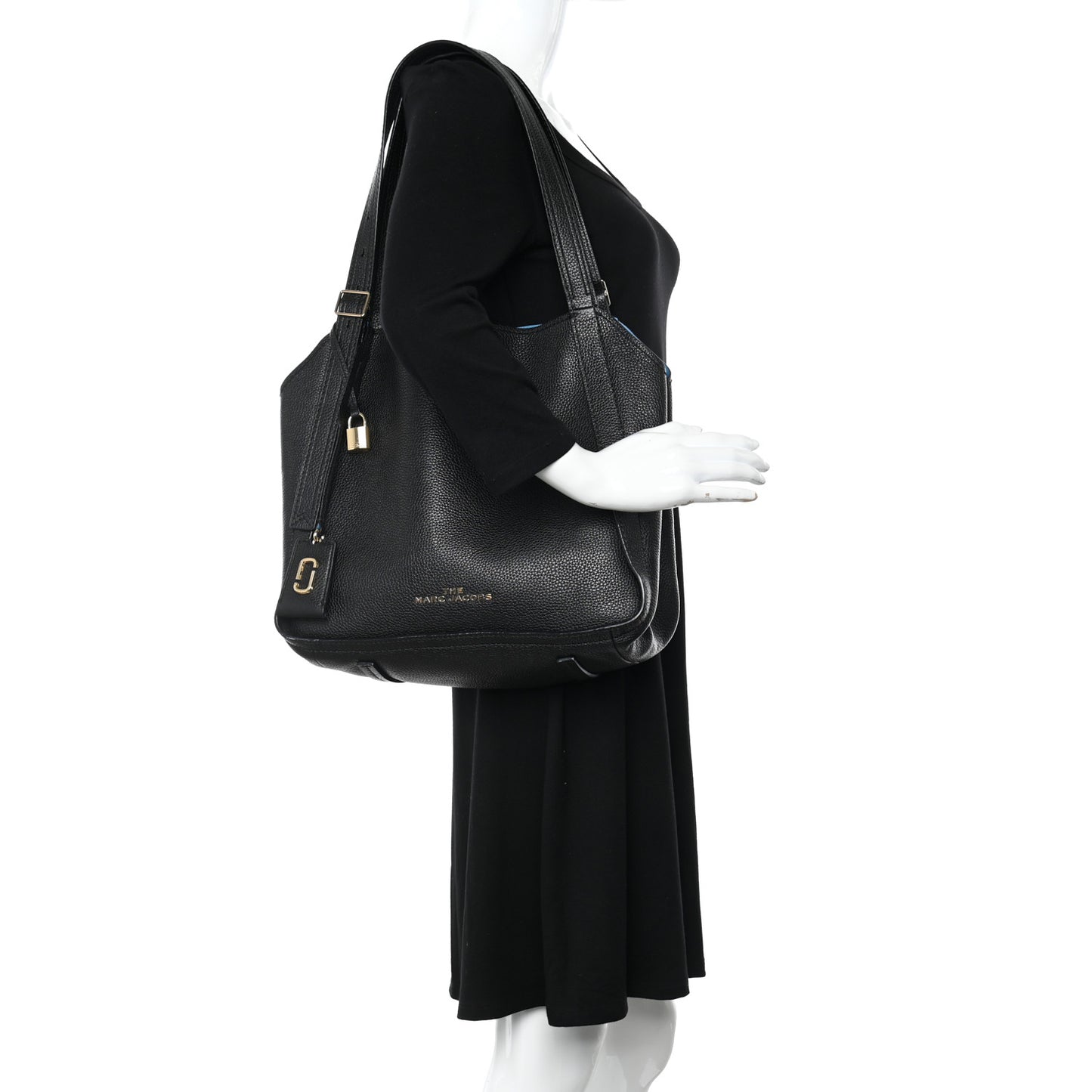 Grained Calfskin The Director Tote Black