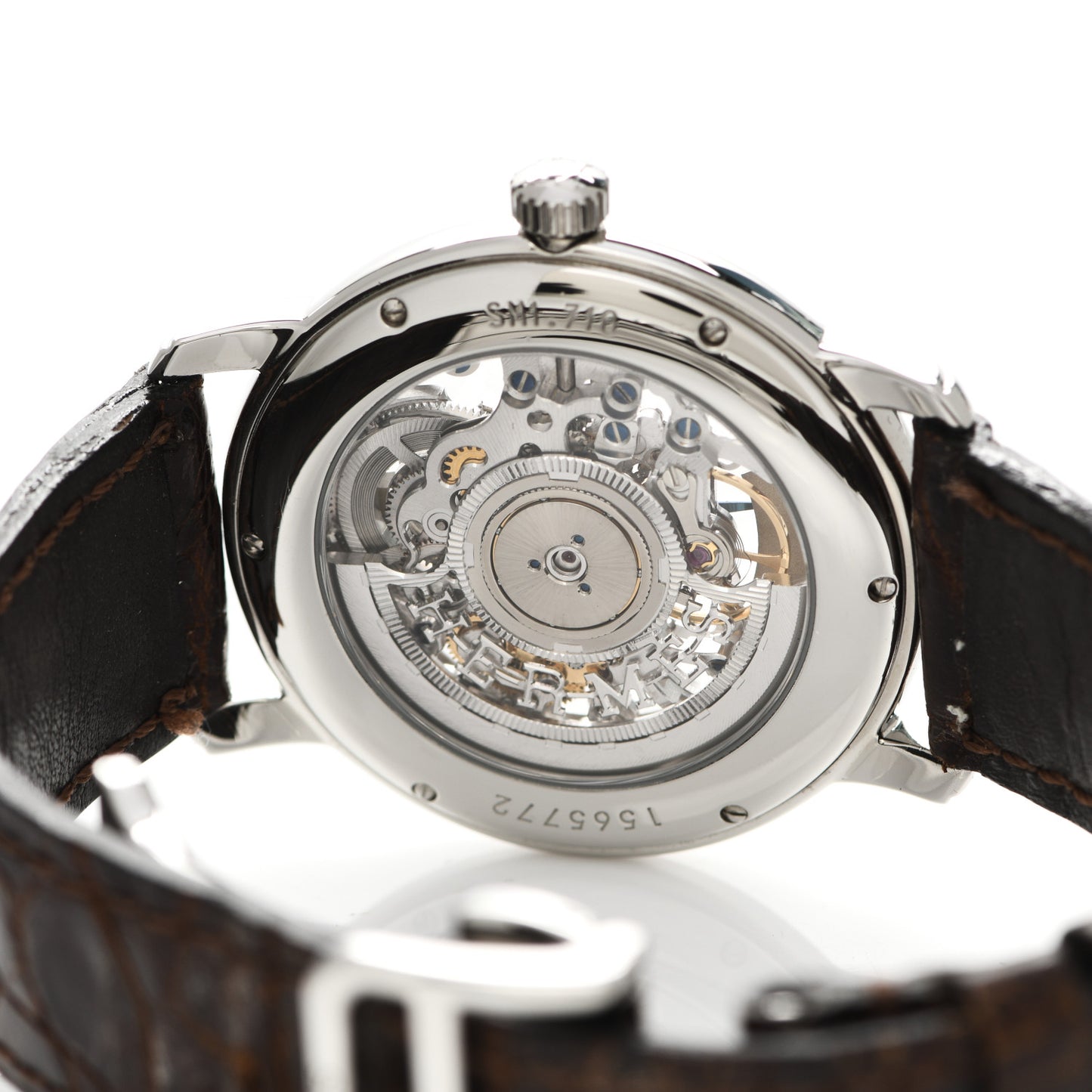 Stainless Steel Alligator 36mm Sesame TTFM Skeleton Automatic Watch Havane